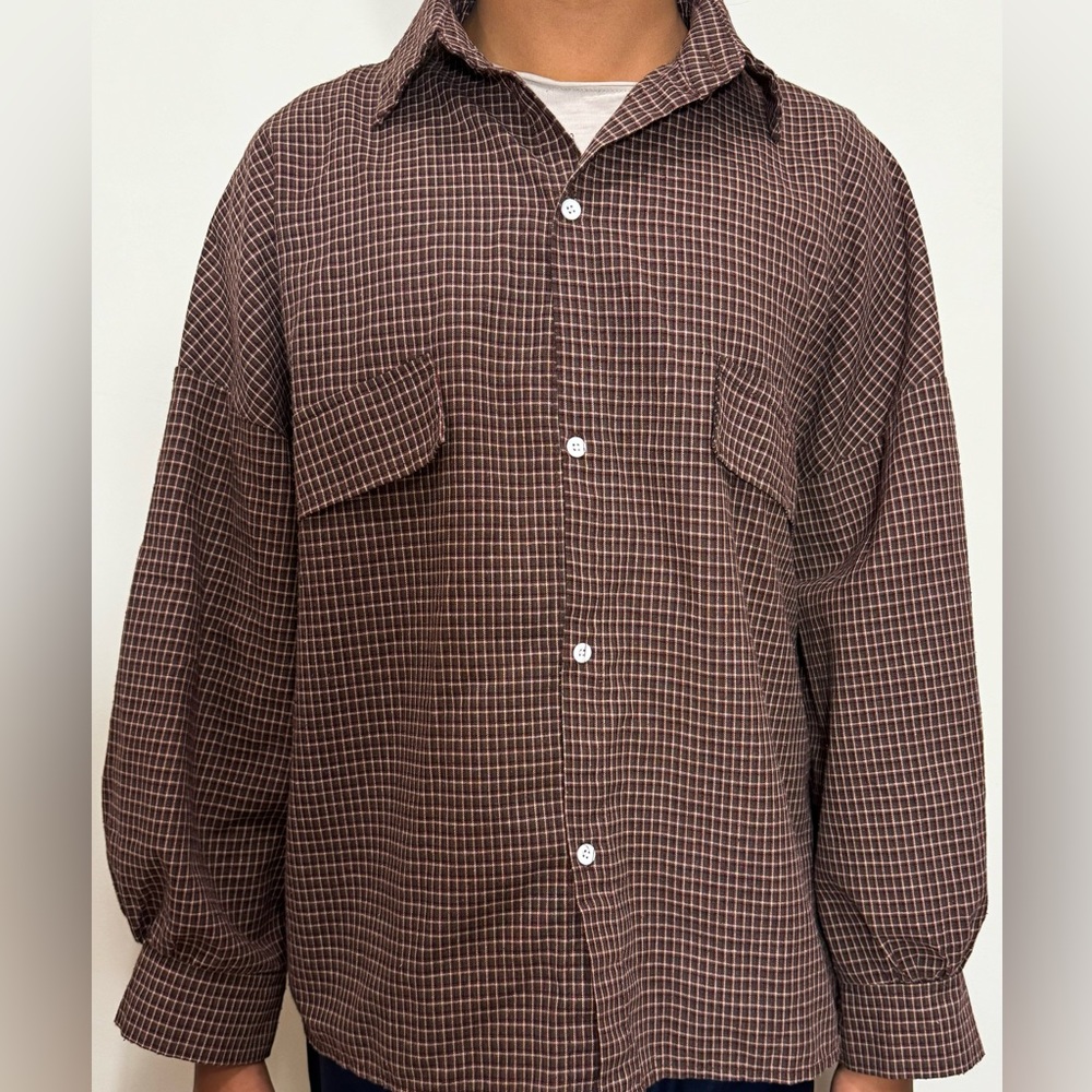 oversized checkered flannel (PLEASE READ DESC)